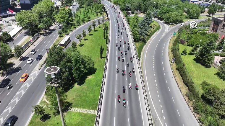 Motosikletlilerden İsrail Başkonsolosluğu önünde ‘soykırım’ protestosu 10